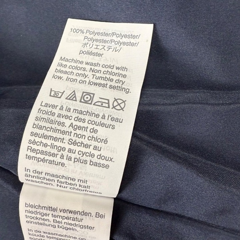 J. Crew Factory Women's Quilted Vest, Navy Blue/Gold NWT Size S Fall/Winter - Picture 4 of 9